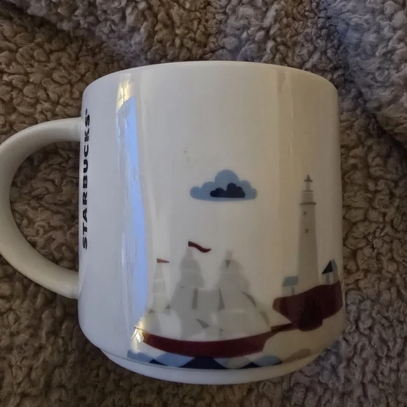 Starbucks Boston Cityscape Mug - Red and Blue 2015 - Picture 3 of 5